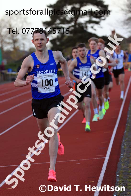 1500 metres, 2024 NEGP 1, Monkton Stadium, Jarrow. Photo: David T. Hewitson/Sports for All Pics